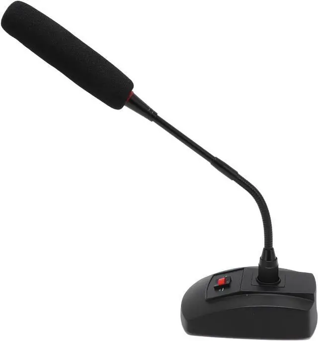 Alt view image 5 of 7 - Gooseneck Condenser Microphone, XLR Desktop Mic, Cardioid Pickup Pattern for Clear Sound, Gooseneck with Foam Windscreen, Ideal for Lectures Meetings Conferences