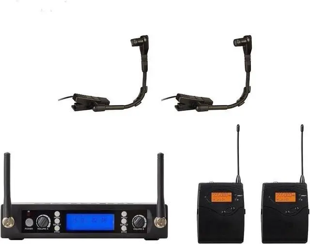 Main image of Dual Wireless Instrument Microphone for Sax Trombone Clarinet Trumpet Beta 98H/C