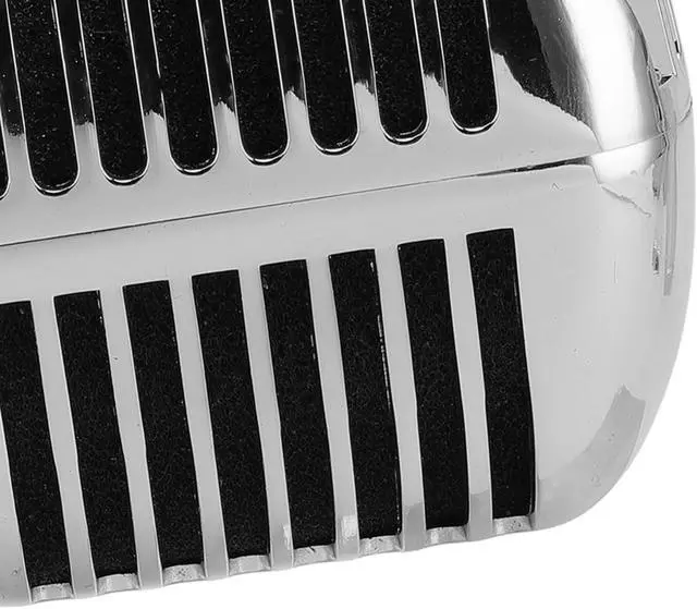 Alt view image 7 of 7 - Vintage Microphone Retro Microphone Classic Dynamic Microphone Vocal Microphone with XLR Cable (Silver)