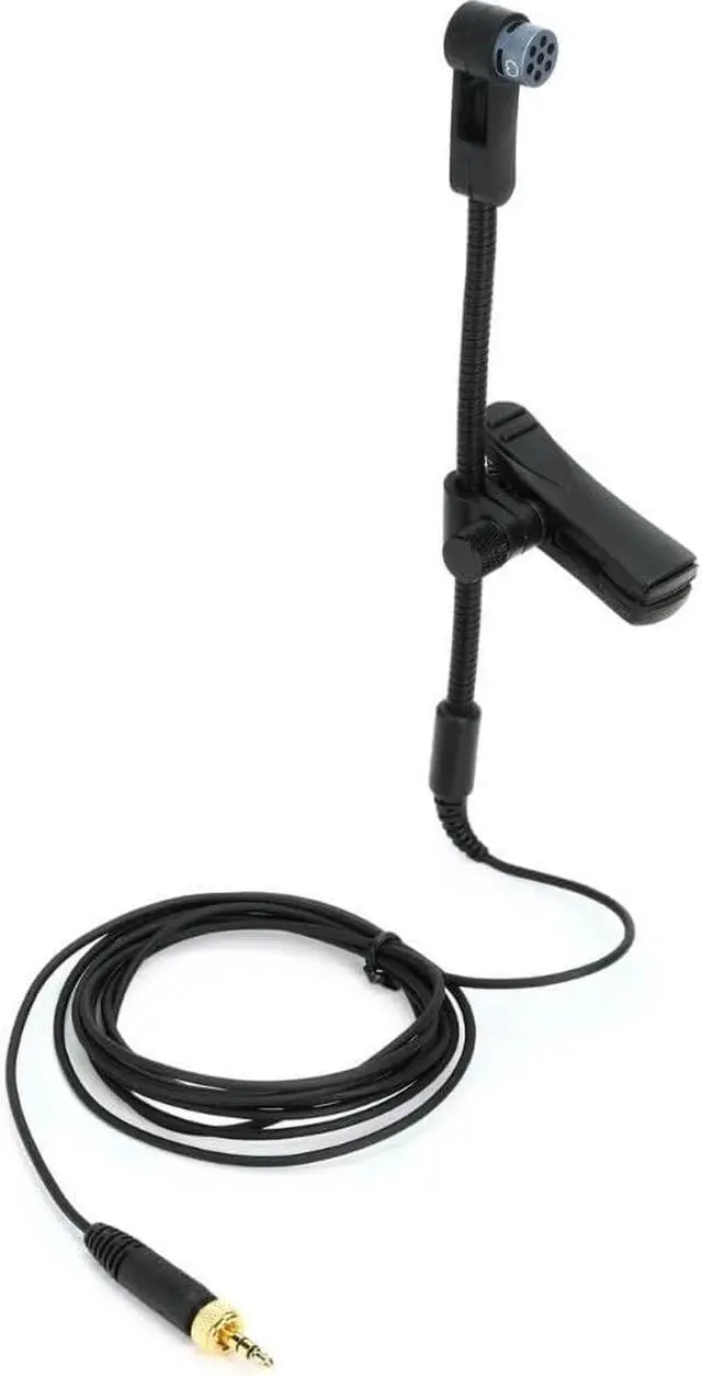 Alt view image 7 of 7 - Sennheiser E 908 B-EW Clip-on Cardioid Condenser Gooseneck Instrument Microphone for Saxophones Bundle w/Pig Hog PHM10 8mm Mic Cable Polishing Cloth