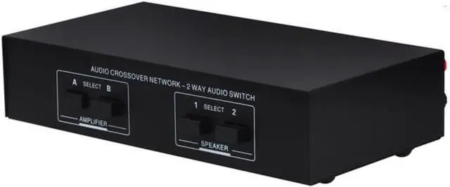 Main image of 2 in 2 Out Passive Power Amplifier Speaker Selector Selection Switch 200W Each