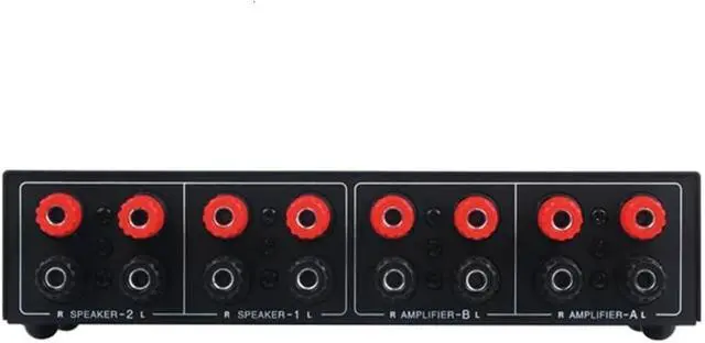 Alt view image 7 of 7 - 2 in 2 Out Passive Power Amplifier Speaker Selector Selection Switch 200W Each