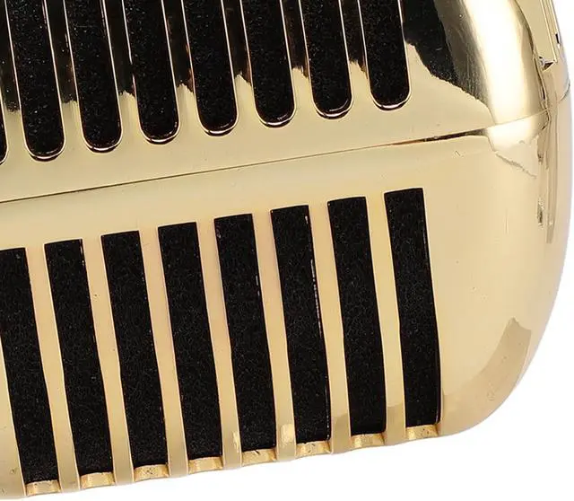 Alt view image 7 of 7 - BAFOVY Zinc Alloy Cardioid Vocal Microphone, Vintage Dynamic Microphone with Self - Tensioning Swivel Rack for KTV Stage Performance and Recording (Gold)