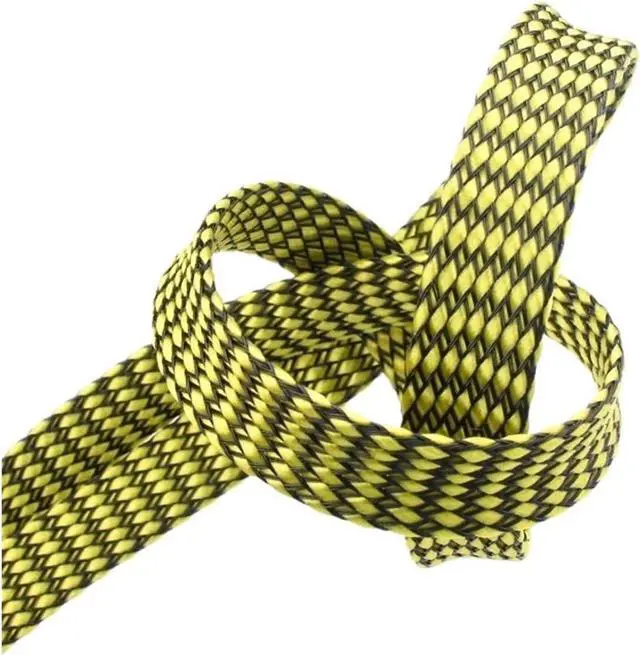 Alt view image 5 of 5 - 10Meters HiFi Cord Braided Sleeving PET Shock Net for DIY XLR/R/CA sig/nal Line Power Cord Wire(20mm)