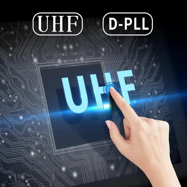 Alt view image 4 of 7 - Microphone Dual Wireless Microphones for Karaoke, Speech, Meeting, Party, Stage UHF Rechargeable Wireless Microphone System with Dual Antennas and LCD Display Handheld Microphone