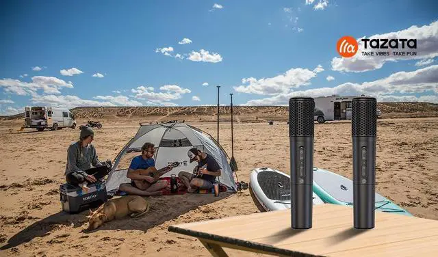 Alt view image 4 of 6 - UHF Wireless Microphone System, Black Dual Handheld Microphones with Rechargeable Receiver, for Karaoke, Speech, Wedding, Church, PA System,Outdoor Events