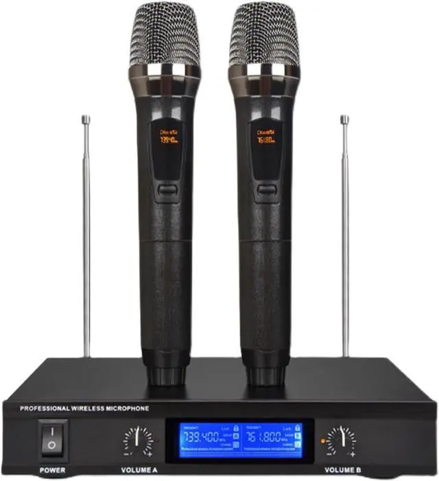Main image of Microphone UHF Rechargeable Wireless Microphone System Karaoke Microphone Wireless Mic with Receiver Box Professional Cardioid Dynamic Handheld Microphone Handheld Microphone