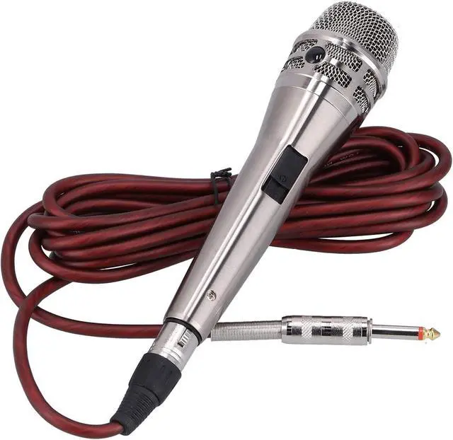 Alt view image 3 of 7 - mic Cardioid Phone, Wired Handheld Mic for Karaoke Singing, phoneh Head Pickup for Home oor S Speech, Includes (Silver)