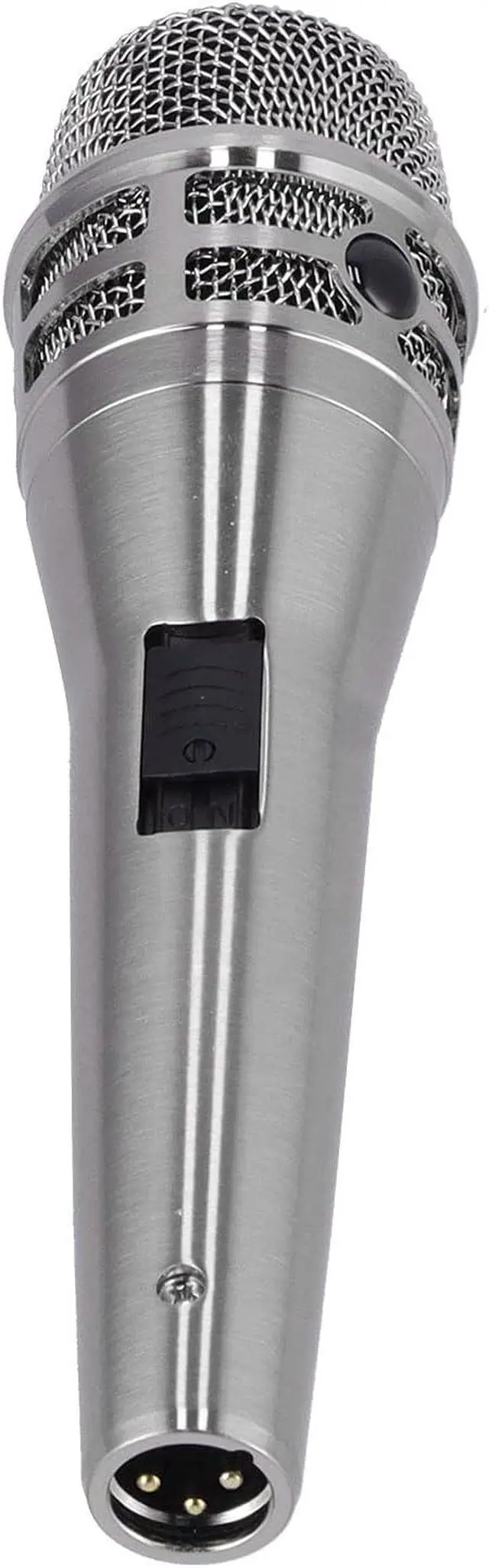 Alt view image 6 of 7 - mic Cardioid Phone, Wired Handheld Mic for Karaoke Singing, phoneh Head Pickup for Home oor S Speech, Includes (Silver)