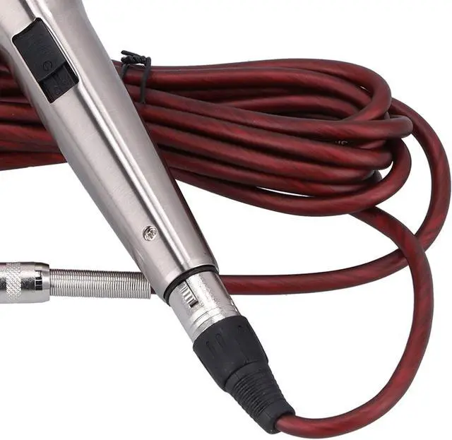 Alt view image 4 of 7 - mic Cardioid Phone, Wired Handheld Mic for Karaoke Singing, phoneh Head Pickup for Home oor S Speech, Includes (Silver)