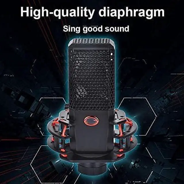 Main image of Durable Microphone Classic Delicate Texture Noise Reduction Mic Condenser Microphone Kit for Studio Live Broadcast