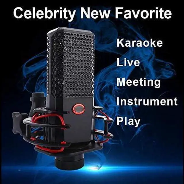 Alt view image 2 of 4 - Durable Microphone Classic Delicate Texture Noise Reduction Mic Condenser Microphone Kit for Studio Live Broadcast