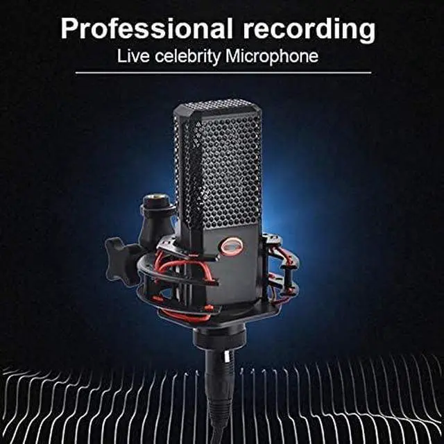 Alt view image 3 of 4 - Durable Microphone Classic Delicate Texture Noise Reduction Mic Condenser Microphone Kit for Studio Live Broadcast
