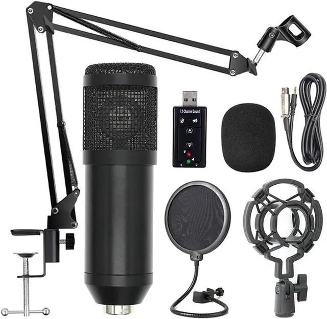 Main image of Studio Live Stream Professional Suspension Microphone Kit Transmission Recording Condenser Microphone Set