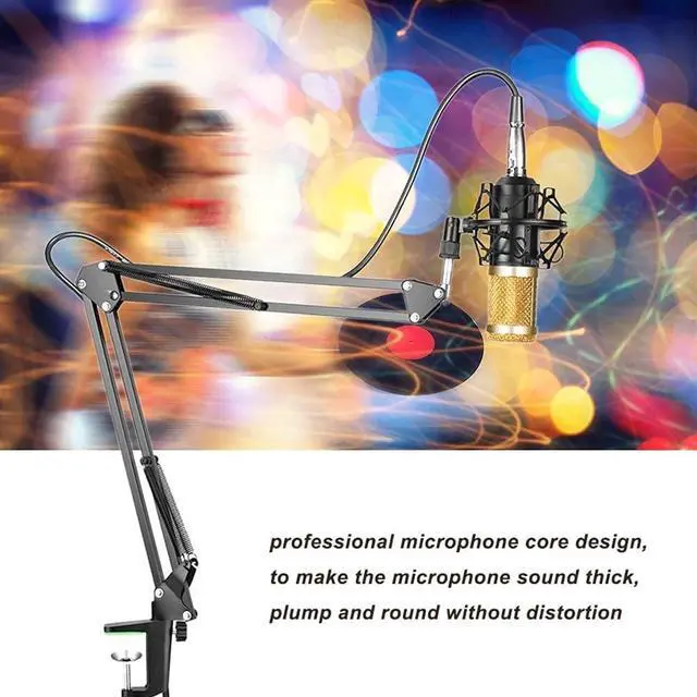 Alt view image 3 of 7 - Studio Live Stream Professional Suspension Microphone Kit Transmission Recording Condenser Microphone Set