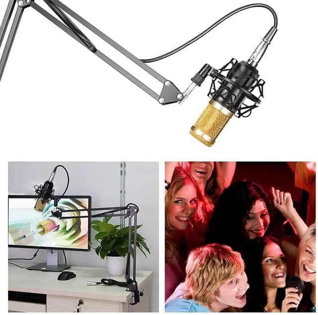 Alt view image 5 of 7 - Studio Live Stream Professional Suspension Microphone Kit Transmission Recording Condenser Microphone Set