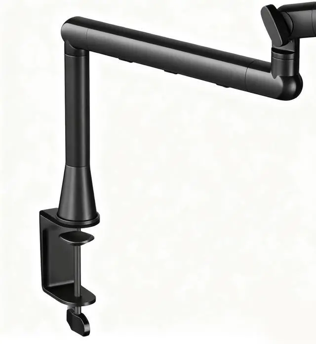 Alt view image 7 of 7 - Boom Arm - Rotating Mount for Singing Studio | Shock Absorbing Clamp Fixed Structure with Secure Base & Accessory for Music, Computer Desktop, Content, and Podcasting (200 characters)