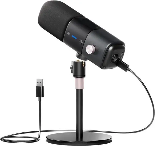 Main image of A Practical Condenser Microphone with A Cantilever and Adjustable Kit, Suitable for Streaming Game Recording(AM25X XLR/USB Mic with Desk Stand)