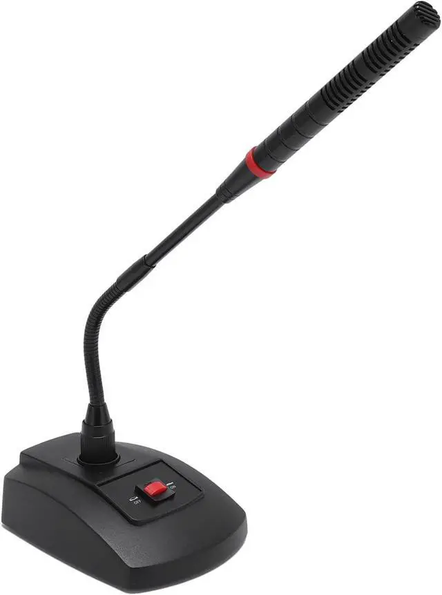 Alt view image 3 of 7 - Gooseneck Condenser Microphone, XLR Desktop Mic, Cardioid Pickup Pattern for Clear Sound, Gooseneck with Foam Windscreen, Ideal for Lectures Meetings Conferences