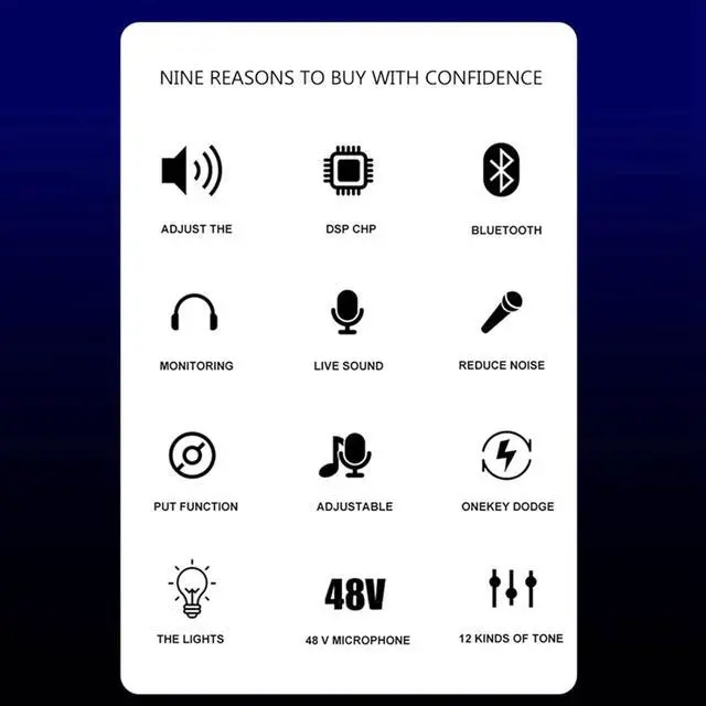 Alt view image 4 of 6 - Professional Audio Mixer,A2 Live Sound Card Portable Bluetooth Sound Card Professional Adjustable Volume Audio for Music Recording Karaoke Singing