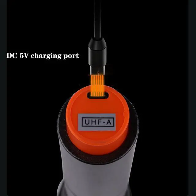 Alt view image 6 of 6 - Microphone Rechargeable Wireless Microphone Professional UHF Karaoke Microphone Universal Metal Handheld Microphone for Singing, Cardioid Pickup Pattern Handheld MicrophoGrey Two