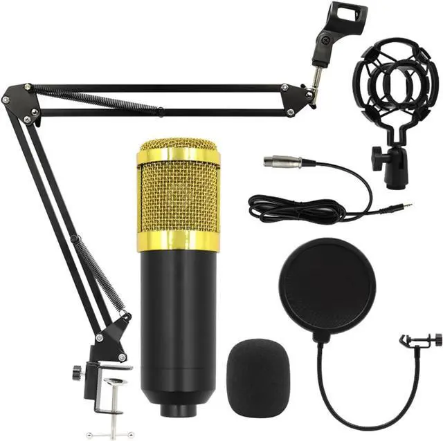 Main image of Sound Card Kit Professional Condenser Microphone Kits V8 Sound Card Karaoke with Microphone Stand Condenser USB MIC Live Streaming Studio Setup for Recording MusicBm800 01 1