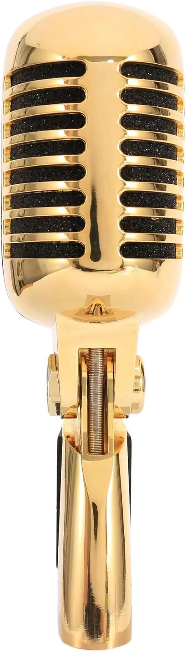 Alt view image 3 of 7 - 3X Professional Wired Vintage Classic Microphone Dynamic Vocal Mic Microphone for Live Performance Karaoke(Gold)