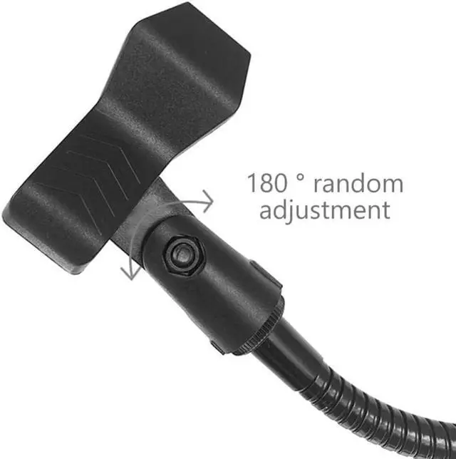 Alt view image 4 of 6 - Adjustable Tripod Microphone Stand with Boom Arm, Stable Metal Mic Stand for Stage Performances, Weddings, Karaoke, Live Broadcasts, Black