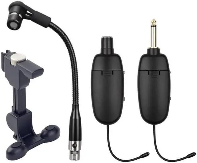 Alt view image 2 of 7 - Wireless Violin System for Stentor Violin, Musician, Active PA Systems, Transmitter and Receiver Clip-on Instrument Microphones for Violin and Viola, Mandolin