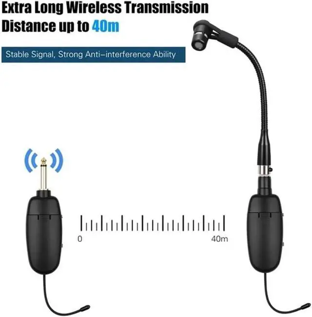 Alt view image 5 of 7 - Wireless Violin System for Stentor Violin, Musician, Active PA Systems, Transmitter and Receiver Clip-on Instrument Microphones for Violin and Viola, Mandolin
