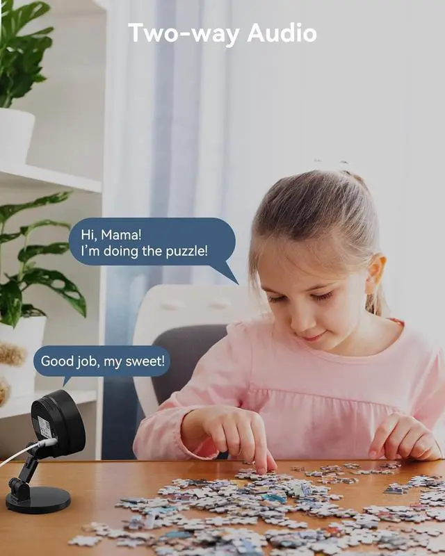 Alt view image 5 of 7 - FOSCAM 3K 5MP Security Camera Indoor, 2.4g & 5g WiFi Magnetic Mini Dog/Cat/Pet/Baby Camera, Smart Motion Detection, 20X Zoom, 2-Way Audio, Night Vision, Home Monitor Compatible with Alexa & Google