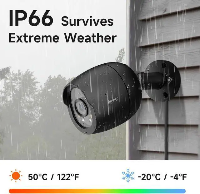 Alt view image 5 of 7 - ARENTI PoE Security Camera System, 5MP PoE Cameras Outdoor with H.265 8CH NVR for Home Surveillance System, AI Detection, 2 Way Audio, No Subscription, 2TB HDD, 24/7 Recording