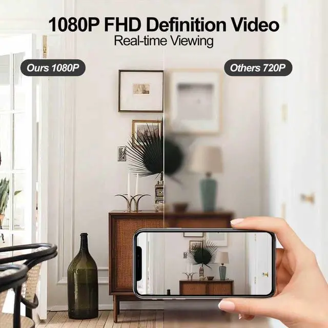 Alt view image 5 of 7 - ULar Plug Security Camera, Mini 1080P FHD WiFi Cam with 3-Device Charging, Built-in 32GB SD Card, APP Real-Time Motion Detection, Wall Powered Wireless Multifunction Smart Indoor(No Audio)