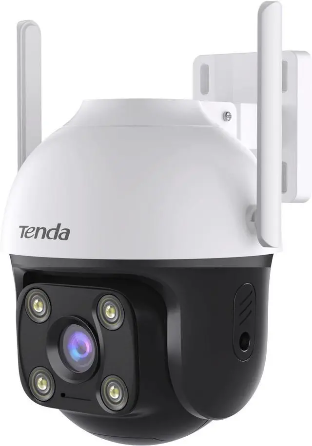 Main image of Tenda 2K QHD Outdoor Pan/Tilt Wi-Fi Security Camera, 4MP Plug-in, 360° Full Coverage, Color Night Vision, AI Human/Vehicle/Motion Detection, 2-Way Talk, IP65, 24/7 Plug-in Guard for Your Yard (CH7)