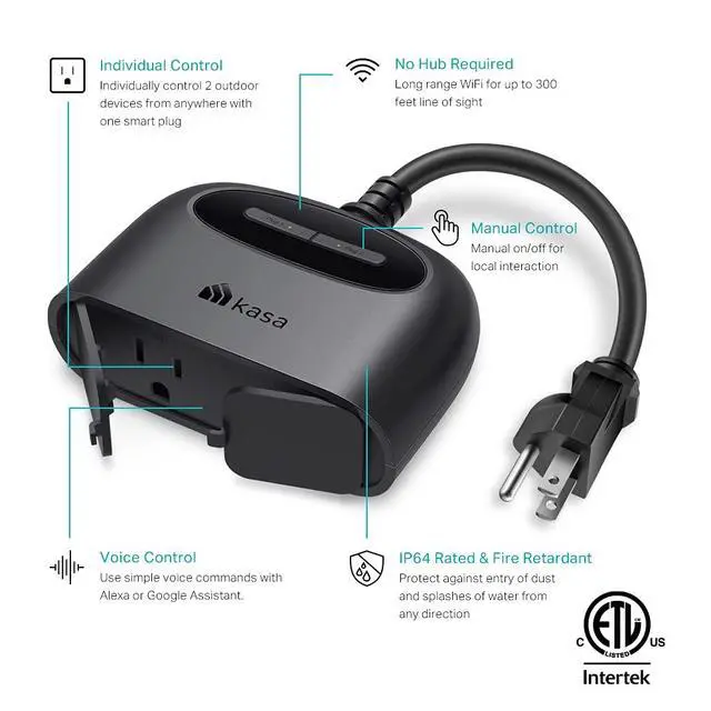 Alt view image 6 of 7 - FLIR ONE Gen 3 - Android - Thermal Camera for Smart Phones - with MSX Image Enhancement Technology & Kasa Outdoor Smart Plug, Smart Home Wi-Fi Outlet with 2 Sockets, IP64 Weather Resistance