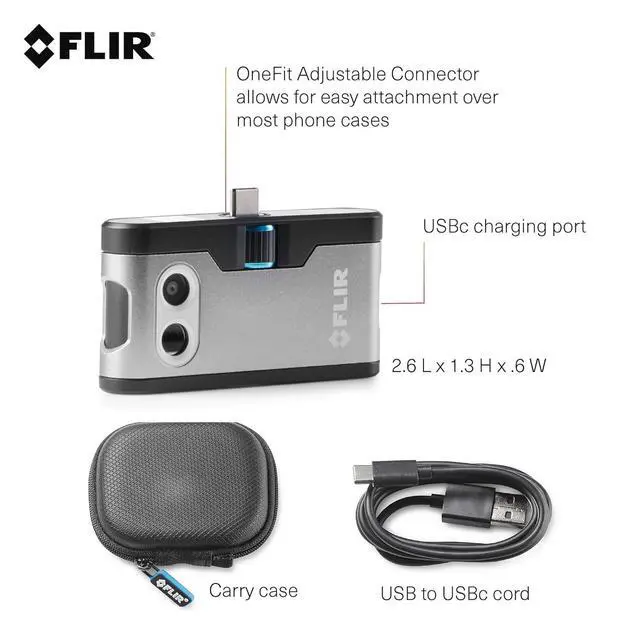 Alt view image 4 of 7 - FLIR ONE Gen 3 - Android - Thermal Camera for Smart Phones - with MSX Image Enhancement Technology & Kasa Outdoor Smart Plug, Smart Home Wi-Fi Outlet with 2 Sockets, IP64 Weather Resistance