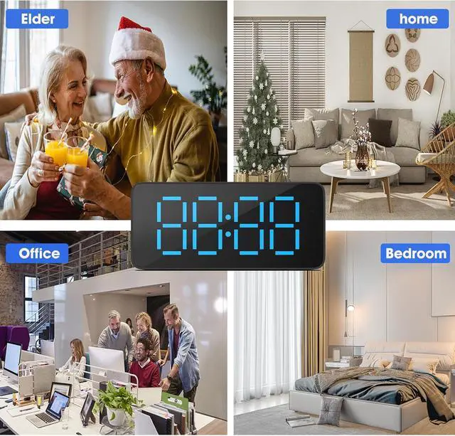 Alt view image 2 of 6 - Hidden Camera Clock 1080P HD Wireless Spy Camera for Indoor Security WiFi Nanny Cam with Motion Detection and Night Vision