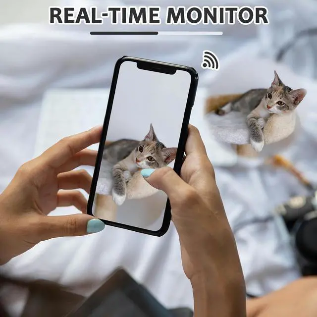 Alt view image 2 of 6 - Clock Camera - Wireless Full HD 1080P Cams - WiFi Mini Cameras Clock with Night Vision - Indoor Camera for Home Security - No Audio