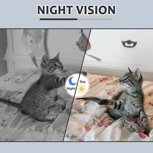 Alt view image 4 of 6 - Clock Camera - Wireless Full HD 1080P Cams - WiFi Mini Cameras Clock with Night Vision - Indoor Camera for Home Security - No Audio