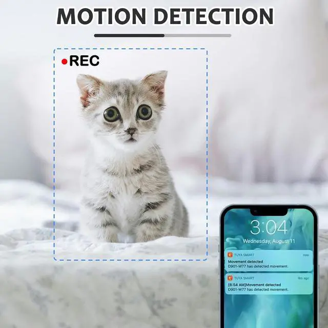 Alt view image 5 of 6 - Clock Camera - Wireless Full HD 1080P Cams - WiFi Mini Cameras Clock with Night Vision - Indoor Camera for Home Security - No Audio