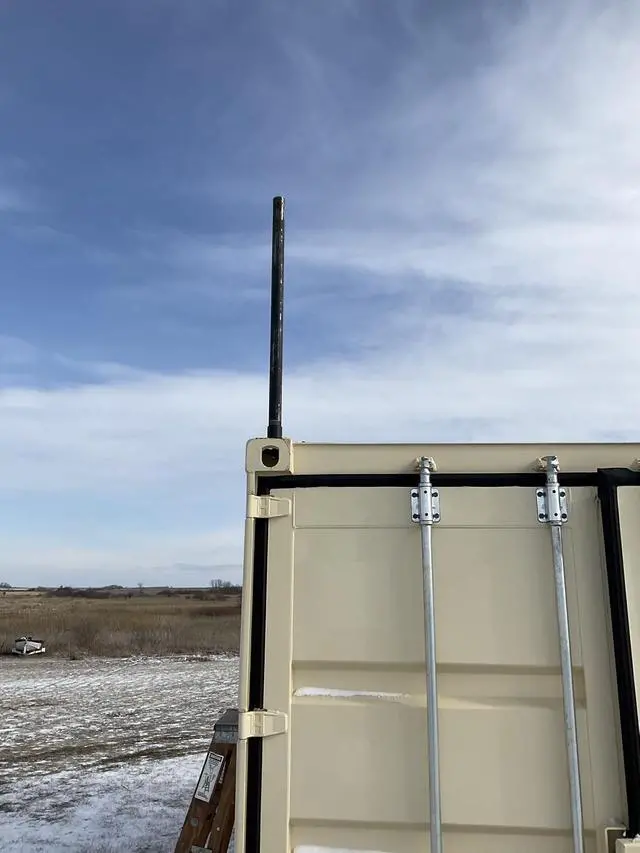 Alt view image 5 of 7 - Shipping Container Light Pole Holder, Camera, Flag Pole Holder. Mounting Bracket