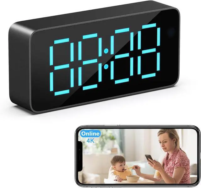 Main image of Camera Clock 1080P HD Wireless Cameras Camera for Indoor Security WiFi Nanny Cam with Motion Detection