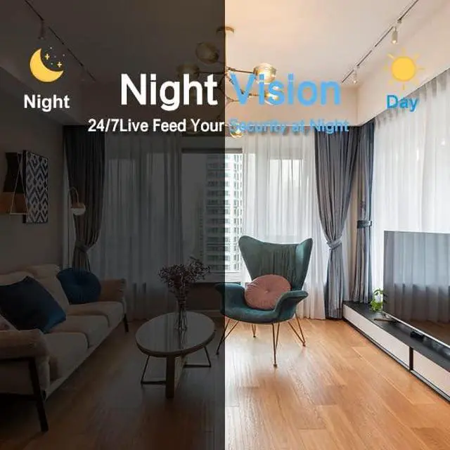 Alt view image 2 of 6 - Camera Clock 1080P HD Wireless Cameras Camera for Indoor Security WiFi Nanny Cam with Motion Detection