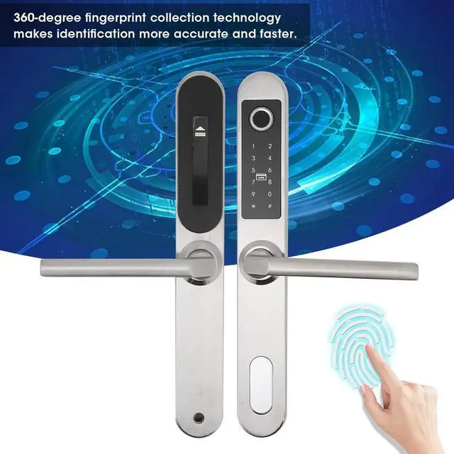 Alt view image 3 of 7 - Acouto Ingerprintors Doors,Art Lockor Apartment Villa School Office, Digital Passwart Lockor Slidings Doord