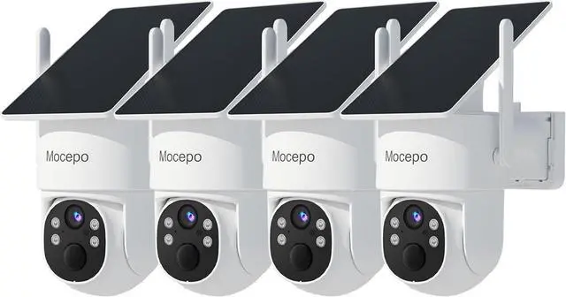 Main image of Security Cameras Wireless Outdoor, 4MP Solar-Powered Home Security Cameras System