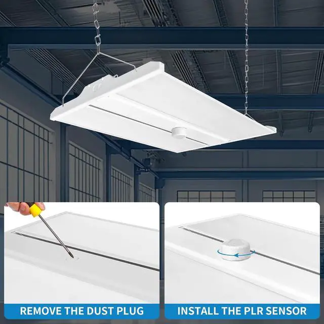 Alt view image 5 of 7 - 4 Pack Ceiling Sensor, PIR Occupancy Motion Detector for LED High Bay Light, 40 FT Ceiling and 50 FT Wall Mount Detection Diameter, Commercial/Industrial Grade