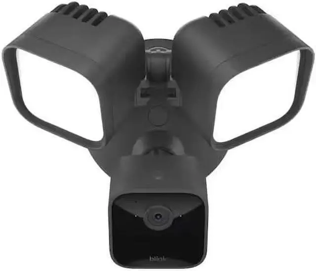 Wired Floodlight Camera 1080p HD Smart Security Camera with 2600 Lumen LED, Color Night Vision, 2-Way Audio, Motion Detection & Siren 1 Camera, Black