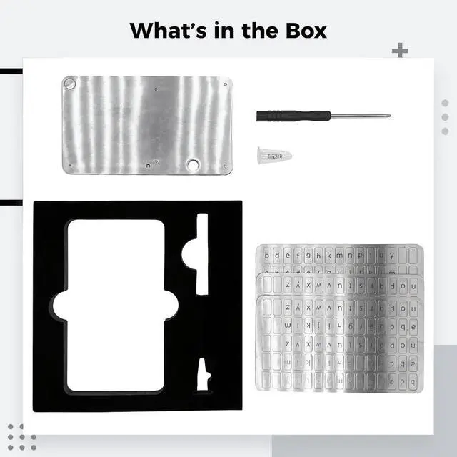 Alt view image 5 of 5 - Stainless Steel Crypto Seed Phrase Storage Card, Anti-Fingerprint Bitcoin Backup Wallet, Mechanical Password Manager