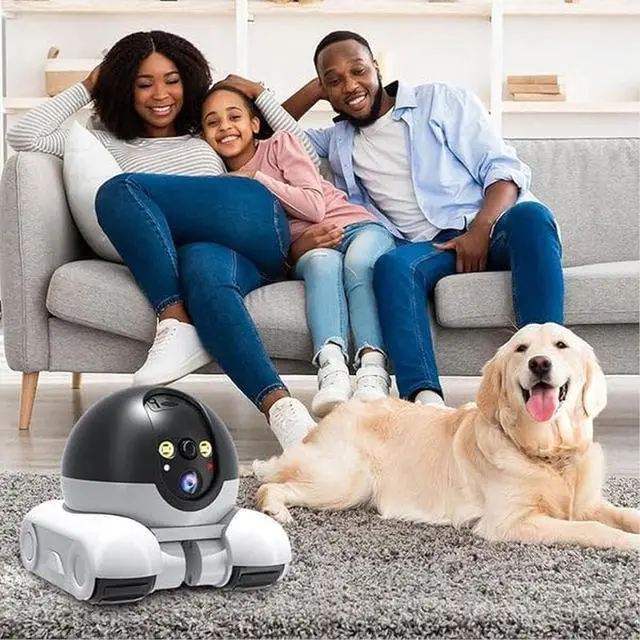 Alt view image 7 of 7 - Patrol Buddy Robot Camera, Patrol Buddy Pet Cameras, Robot Camera on Wheels, 1080p WiFi Small Robots Cam, with App Remote Control, with 2-Way Talk, Night Vision, for Cats Dogs (64g)