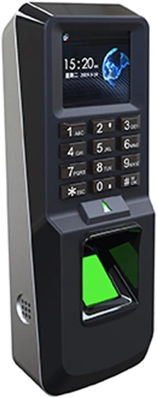 Alt view image 3 of 5 - Time Clock, Time Clock,2.4 Inch Color Screen Access Control Fingerprint Time Attendance Machine Biometric 125KHz Keyboard